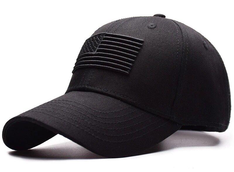 casquette noire drapeau usa