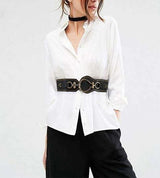 ceinture look cowgirl rivets dores