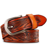 ceinture marron western us