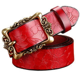 ceinture rouge western femme