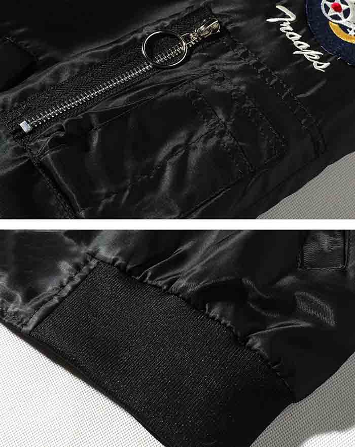 details veste pilote us air force