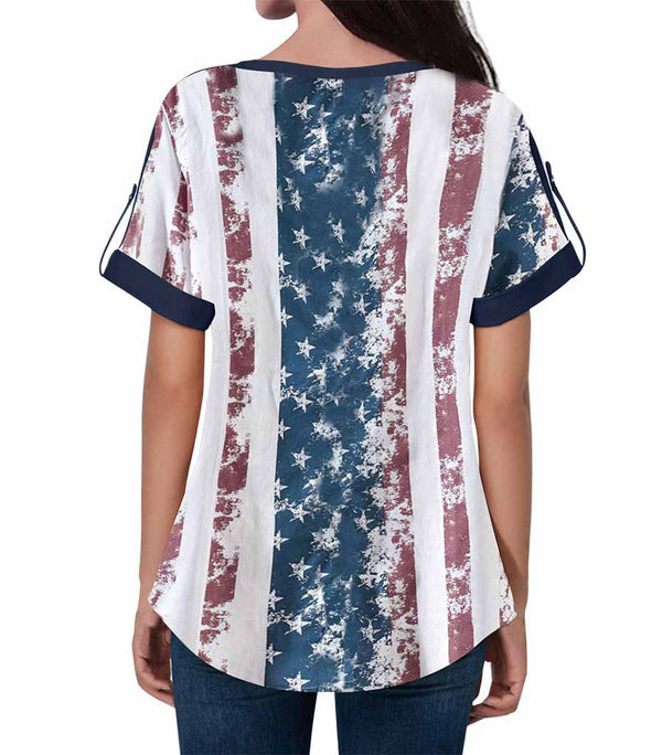 dos blouse femme impime amerique