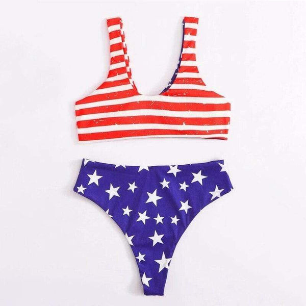 dos maillot femme motif us