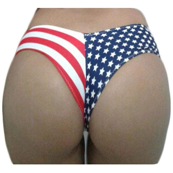 dos monokini drapeau americain