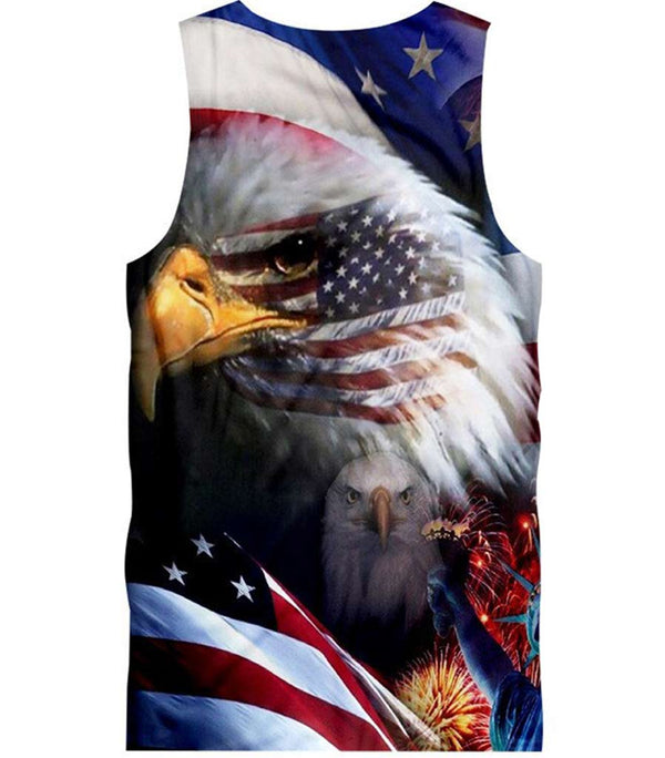 dos tank top usa femme