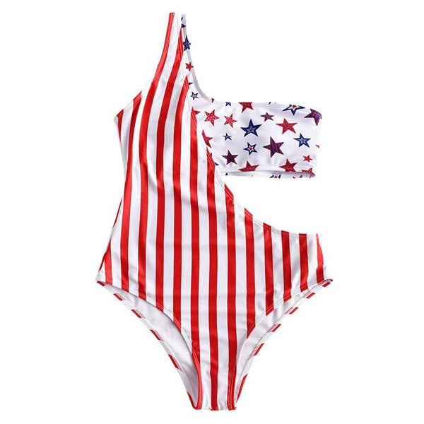 maillot de bain une piece drapeau usa