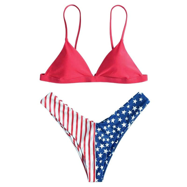 maillot femme deux pieces usa