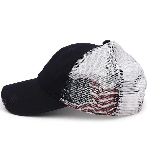 profil casquette maille usa