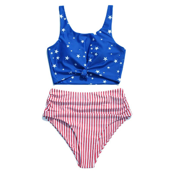 tankini femme taille haute style americain