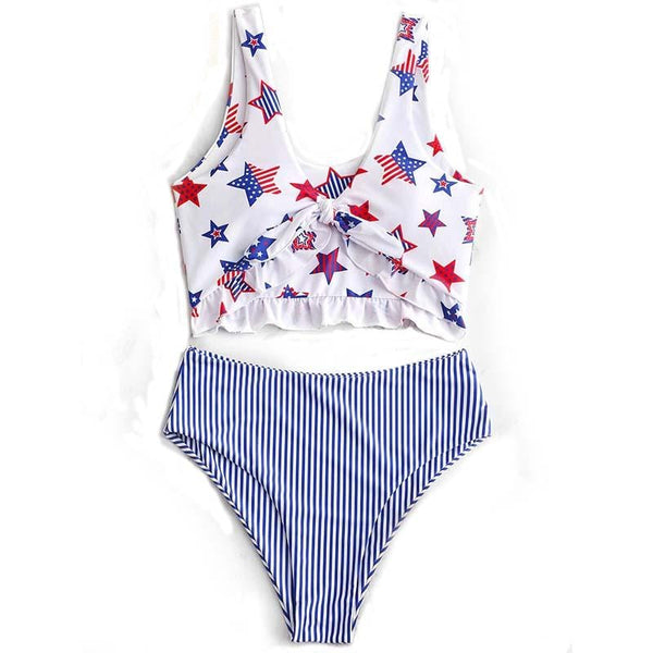 tankini fille drapeau etats unis