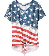 tee shirt americain femme noeud