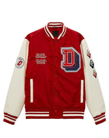 veste baseball rouge blanc